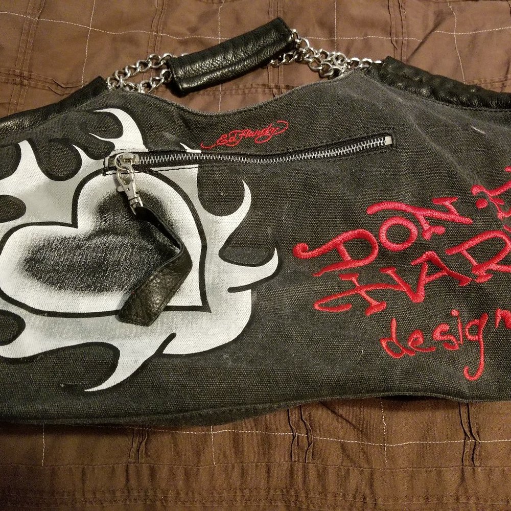 Ed Hardy Canvas Bag